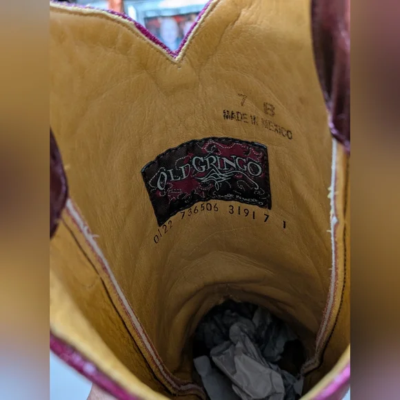 Old Gringo Dulce Calavera Skull Boots 7B - Picture 4 of 8